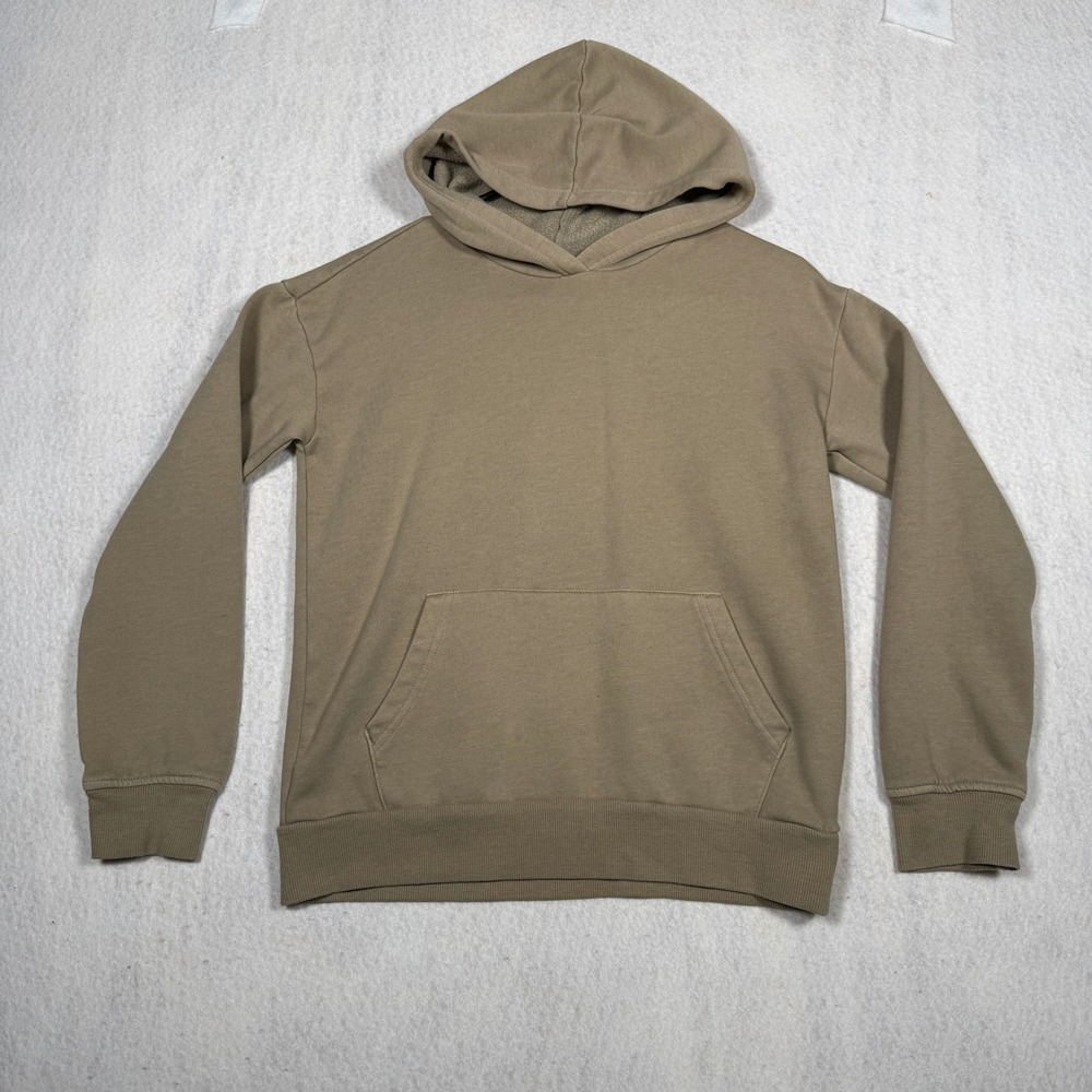 The Childrens Place Kids Tan Khaki Fleece Pullover Hoodie Sweatshirt L 10/12